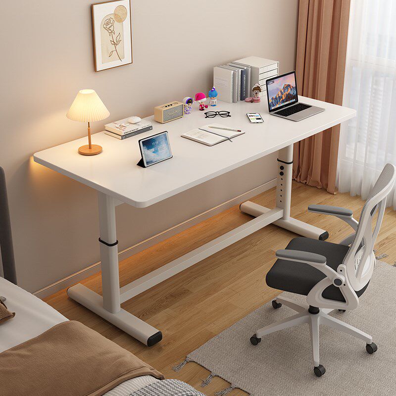升降书桌家用台式实木电脑桌儿童学习写字桌可升降办公桌简易桌子