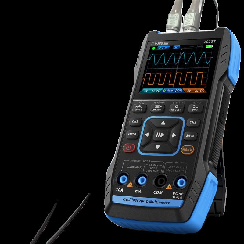 FNIRSI 2C23T手持数字示波器万用表三合一通道示波表信号发生器