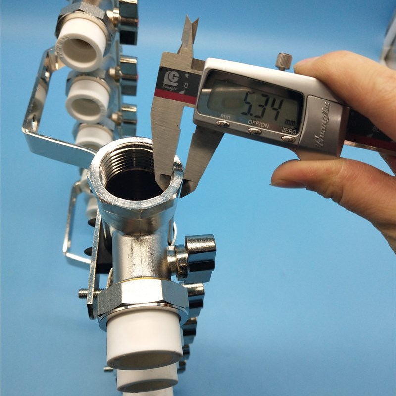 地暖分水器20PPR热熔分水器1寸DN分水器PPR黄铜分水器DN20