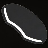 100片装 一次性刘海碎发挡板 透明挡脸罩 美发烫染护眼面罩 遮面贴