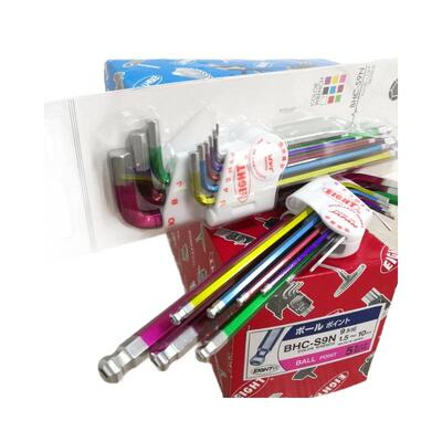 百BHC-S9N利套EIGH-T-EX八牌色加长钻石头TLCS9N装L形内彩六角扳