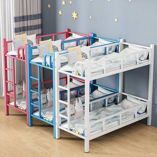 小学生托管班上下床幼儿园小餐桌辅导午睡双层儿童午托高低上下铺