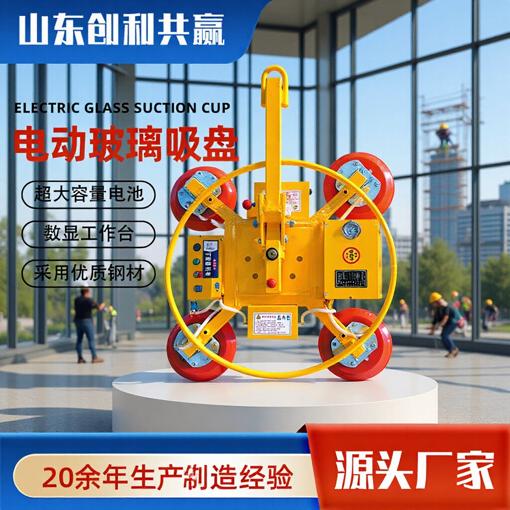 幕墙吊装电动玻璃吸起重真空吊具玻璃吸吊机幕墙真空吊具玻璃吸盘