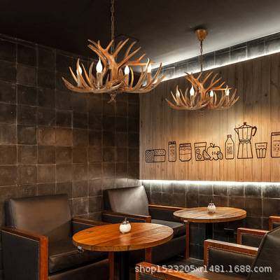 鹿角吊灯工业风客厅家居餐厅别墅服装店铺商业民宿装饰灯复古风,玩具/童车/益智/积木/模型,垂直悬浮玩具,淘宝优惠券,粉丝福利购,淘宝优惠卷