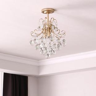 美式 水户晶吸顶灯门厅入HMM玄关过道走廊台阳衣帽间台吧书房灯水