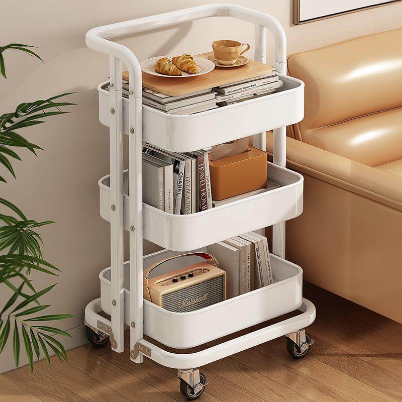 房置物落地多层厨移动小推车家用多功能果WJS蔬菜篮折叠收纳架水