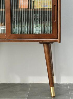 家家逸实木边柜现代简约客厅靠墙餐一体柜酒用厨房置物RF-TS104茶