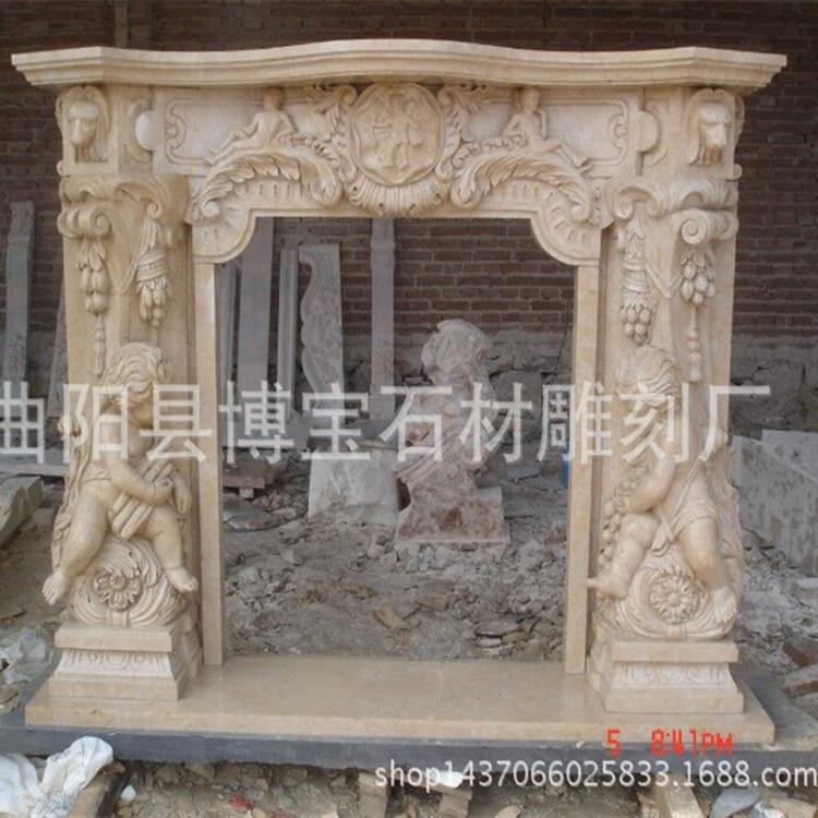 大量石石雕壁炉室内装饰取暖480石式雕壁炉款多样理批现货厂家优