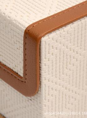 现代简约纸巾纸盒桌客厅高档奢51386轻餐抽盒家用茶几收纳盒车载