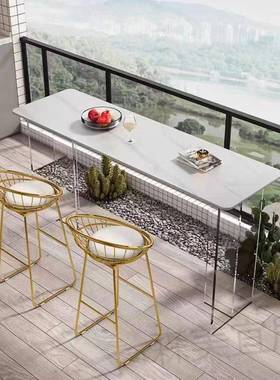 亚克力岩板写超窄书桌悬浮电轻脑桌长条吧台家用字29455关台阳台