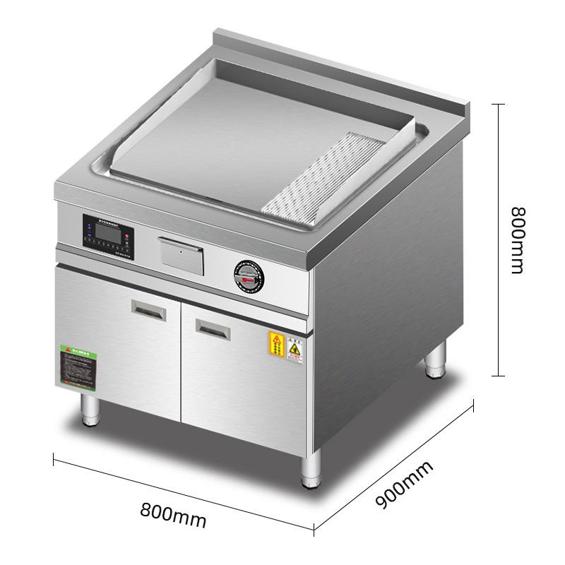 电磁柜式铁鱿板QVC鱼烧8KW1用5KW单控扒炉烤冷面手抓饼牛排商铁板