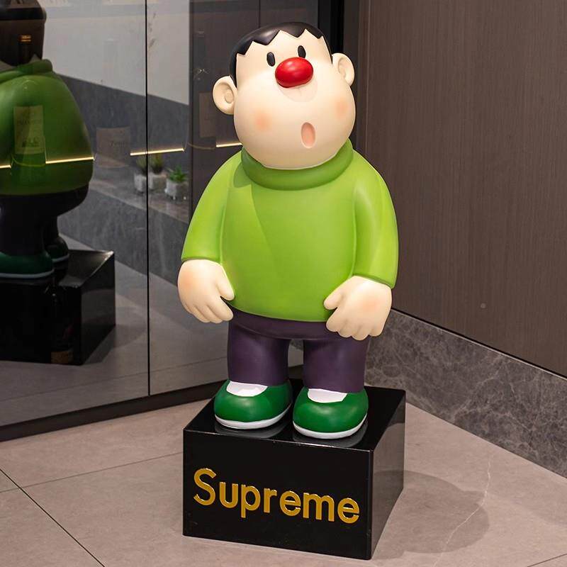 卡通创柜意胖虎落地大桌摆件存钱厅罐客电视KIS柜面摆件玄关酒装