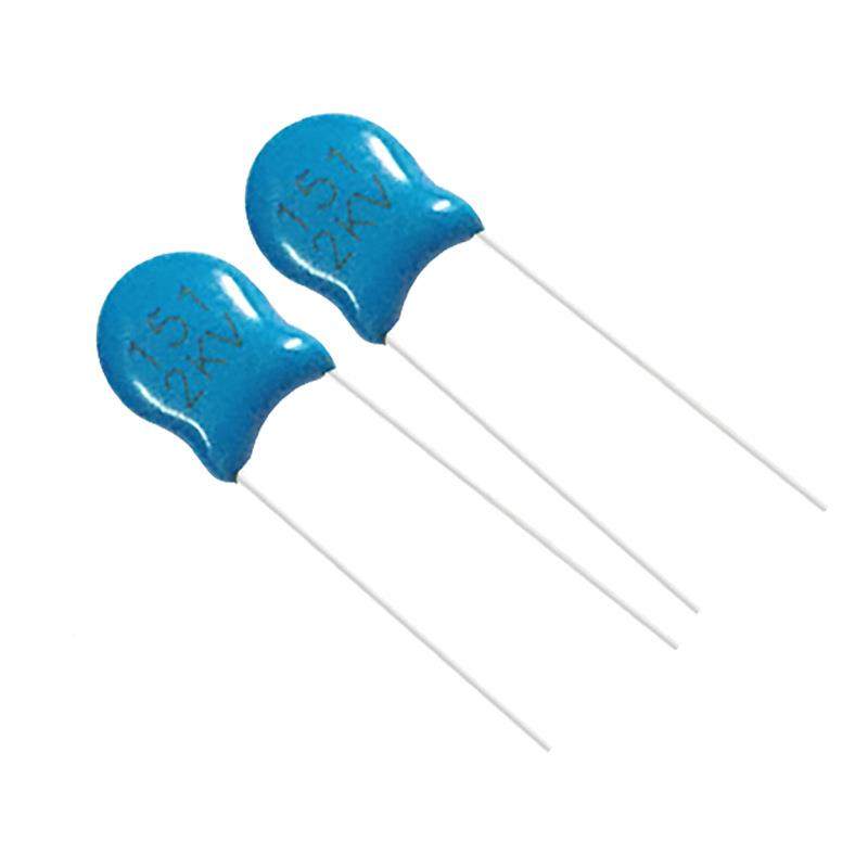 2KV151K直插高脚压瓷片电容1器50PF10CVC%距P5mm15K1/2KV现货