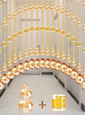 珠帘房隔断水晶葫帘子门帘F9657TH6家用玄关厕屏风厨芦客厅所门对