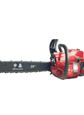 申鑫省油砍SFJ伐木油锯厂家供二冲手树程持式大功直率链锯汽油锯