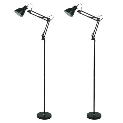 折美式长臂叠地灯铁艺落沙发旁卧EYI室可调节LED眼立式护学习台灯