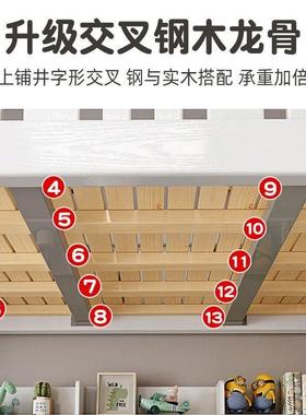 上床12445iDr双层床实木床上下合铺高低母床多功能组儿童床两层下