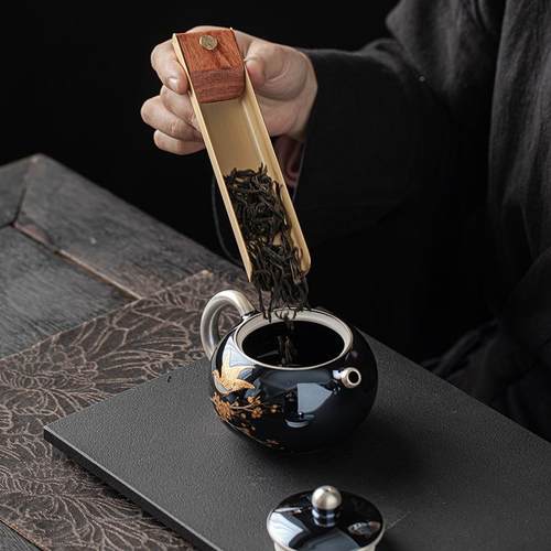 茶茶则四件套六AGJ君子套装道件家用高档配茶摆件茶艺勺茶夹茶笔