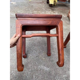 缅甸花梨木大果紫檀方凳实木凳子家用餐凳板凳化妆凳中式沙发矮凳