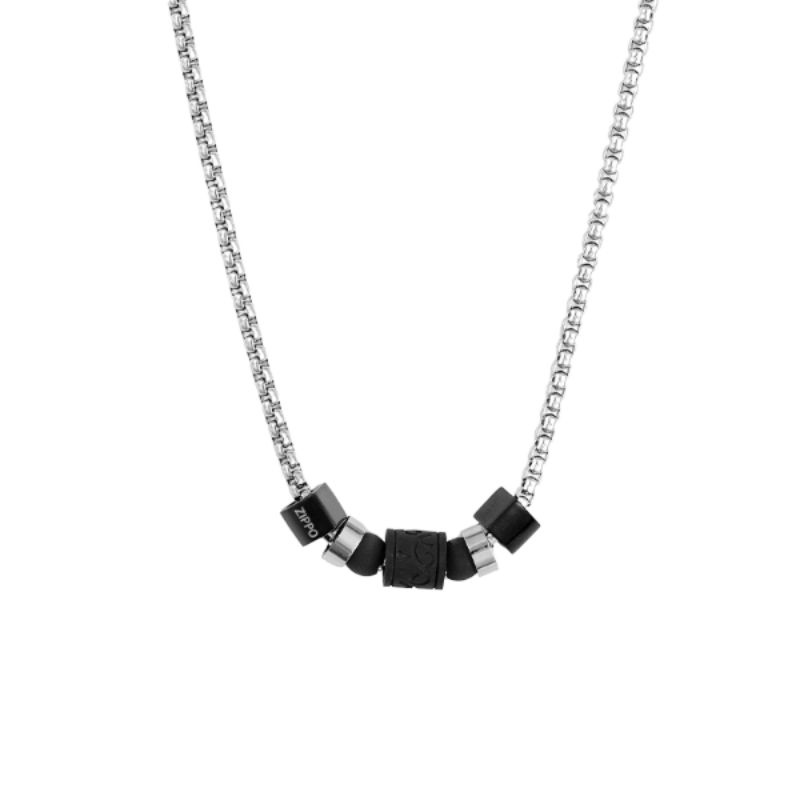 ZIPPO小蛮腰转运珠项链潮流中性