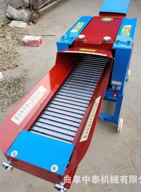 卧式铡草草粉碎一体机干湿两用牲丝畜碎草机牛羊养殖89143铡机揉