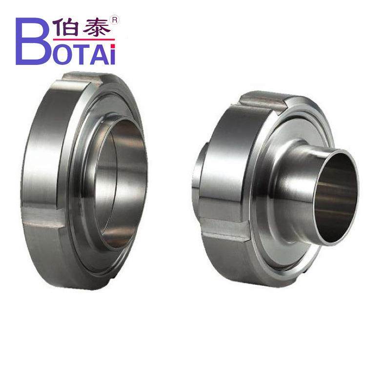 30螺4不螺锈钢卫生级S对焊活接头圆纹由任接头MSUSS纹活接头