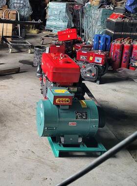 机三相电柴油发电柴油单风10千冷瓦发电机框架式ZXN缸发电机