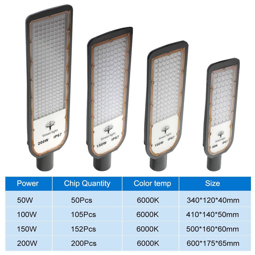 市政路高光效无品牌/00道2LED路灯头WIP67防水质保三年100W庭院灯