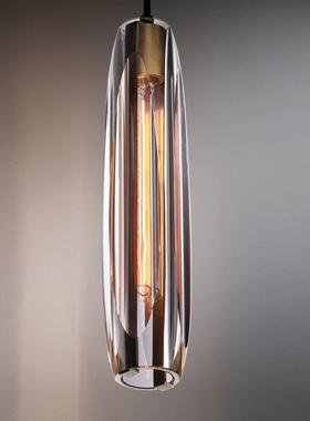 全铜轻奢现代水晶吊灯卧室床餐头吧台性酒店样SME板间后厅创意吊