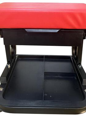 移动带抽AAW业屉作工可作凳修理凳修车凳带滑轮车间凳维修凳软垫