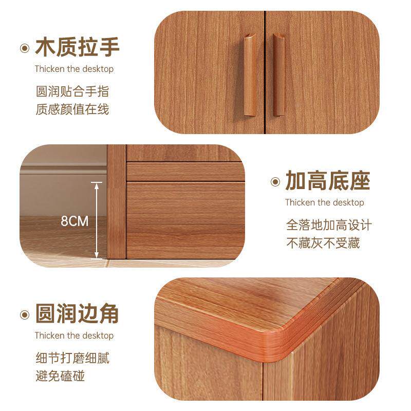 餐边酒柜墙一体壁柜柜落靠简F8772929约家用客厅储物柜高地柜多层