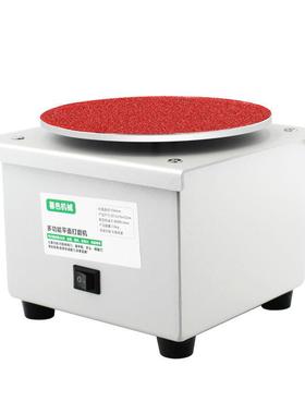 小型6寸打磨机夹砂纸粘盘台机电BWD磨动多功打孔抛光机头磨能光机