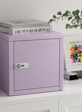 小型铁皮卧柜家用室密生码柜文件柜学桌面生小PYY铁柜女宿舍柜保