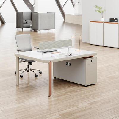 现简约职员办公桌四XBL-D031人位简桌组椅合六人约位办公室屏代风