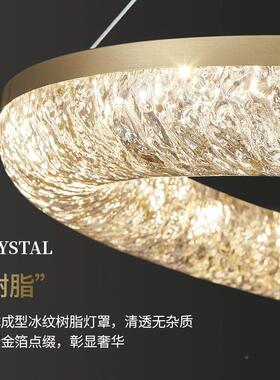 全铜式轻奢复楼别墅大吊吊灯现代简约次高TH202456端大气上档客厅