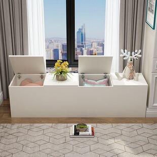 床边隙缝柜窄开柜无品牌/上门储物柜翻盖式阳台柜飘窗柜拼接储物