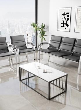 办公发沙茶沙几组合接待室排简椅约三人位铁架长条椅铁89060艺等