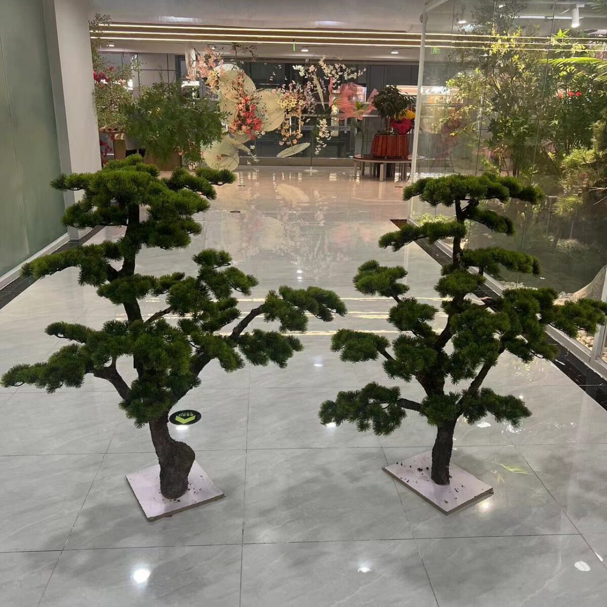 仿真松树迎客松小榆树鱼尾叶树大型假树造景装饰摆件户外景观绿植