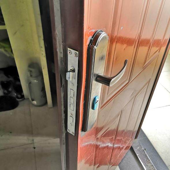 Z&防盗门套锁三具套装整加OLA厚锁芯锁体全套通用型家双用大门锁