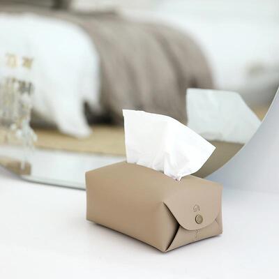 in风皮质纸HM2078巾盒高盒车载抽纸北欧轻s奢档纸巾抽厕所客厅纸