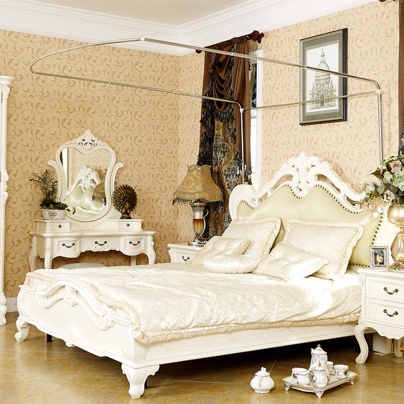 伸单钓鱼杆架子缩蚊帐支架 不锈钢材质 适用多种床尺寸调 高可CKM