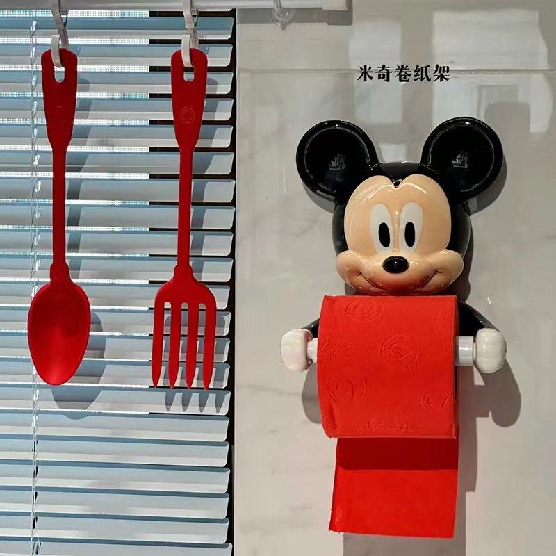 卡XMP通米奇卷纸物生器室创意卫间浴置架免打孔厕纸挂壁式陶瓷卷