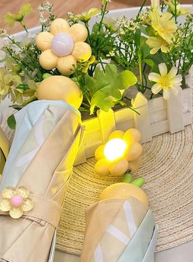 发光的小黄花伞雨全自动晴两雨用女小众遮ad54774阳伞折叠原创学~