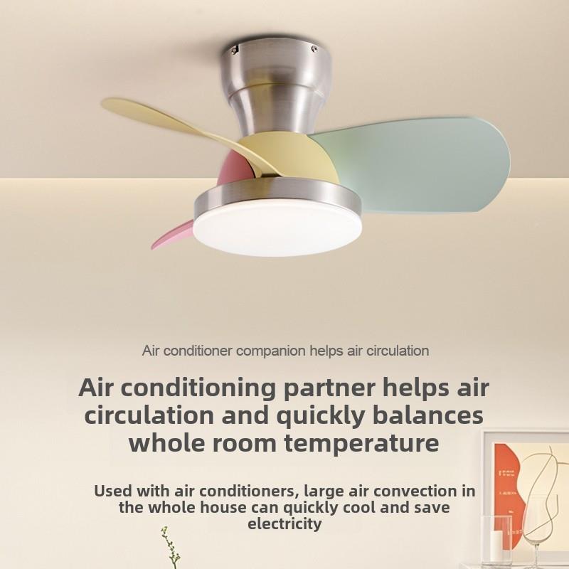 PL-C5033儿灯童房小型吊风扇灯新款卧室吊扇灯现代简约电扇灯家用