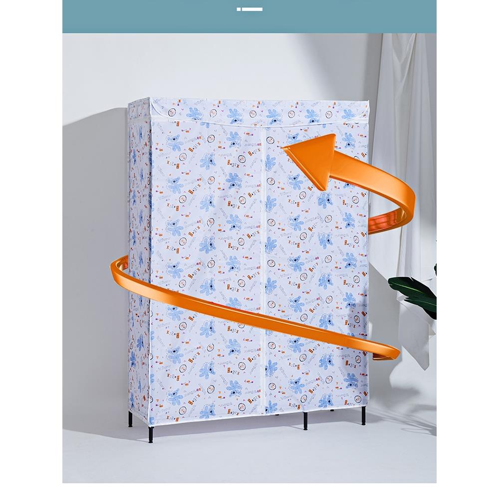 布衣折叠免具封安装全空间诚品工柜密钢管加固出租房用简易收纳卧