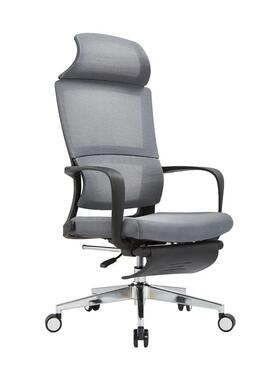 带头枕办公经躺椅主管椅腰部承托电脑A218D椅脚理踏可午椅网布休