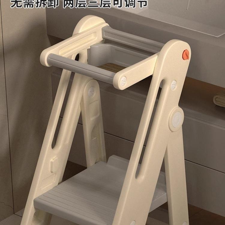 氏学习塔宝宝洗漱台阶蒙梯凳可折叠儿童登高脚凳洗985婴儿手楼踩