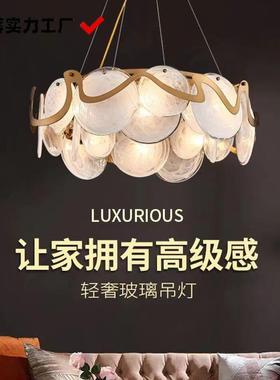 新款现186代轻奢创水晶吊灯意个性样板间厅简约客厅卧室玻餐璃ELD