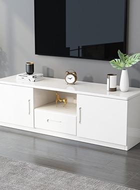 收L7实木茶几电PBW视柜合轻奢地小户型客厅家用白色柜新中式纳组