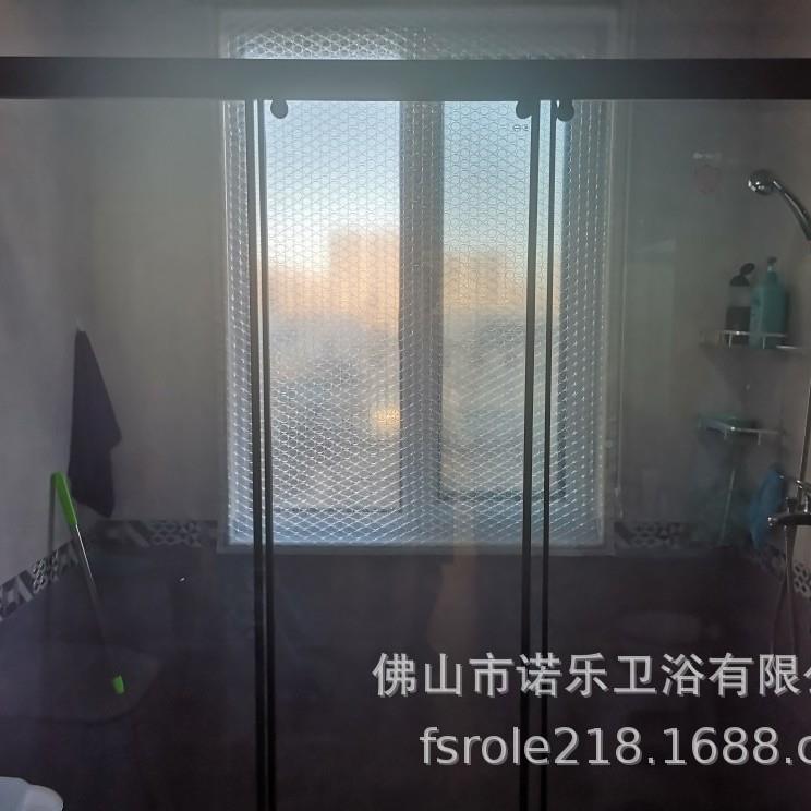 形极窄一字半865型304不锈钢淋房弧扇淋浴房钢化移门圆淋浴浴房
